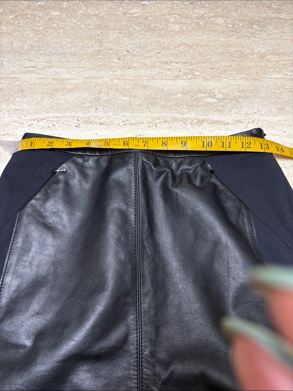 NWOT halogen leather and spandex skirt - Picture 5 of 10